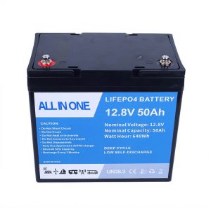 12.8V 50Ah Litio-ioizko bateria kargagarria Lifepo4 bateria Litio-ioizko bateria