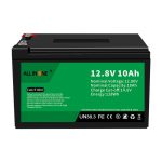 12,8V 10Ah LiFePO4 Berun azidoaren ordezko litio ioi bateria 12V 10Ah