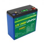 Eguzki sakoneko zikloa 24v 48v 24ah Lifepo4 bateria UPS 12v 24ah bateria