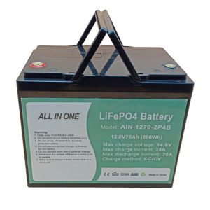 896Wh lifepo4 bateria kargagarria 12V 70Ah vechile elektrikoetarako