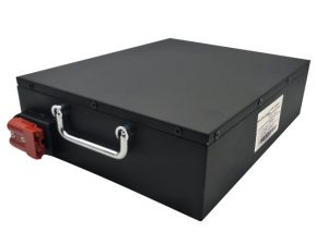 24V50Ah pisu arineko Li-ion bateria RS4835 komunikazioarekin AGV robotarentzat