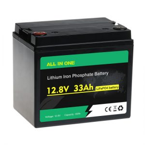 ALL IN ONE 26650 lifepo4 12V 33ah litio burdin fosfato bateria